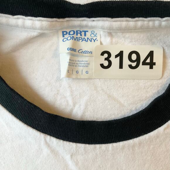 Port & Company Men Short Sleeve T-shirt Size L, Starve Together Eat Together - Picture 6 of 8